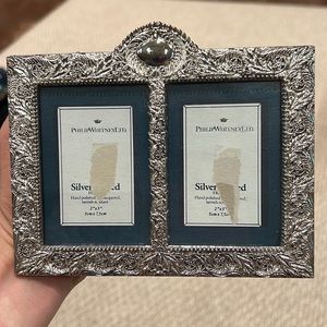 Philip Whitney - Silver Plated Double Picture Frame